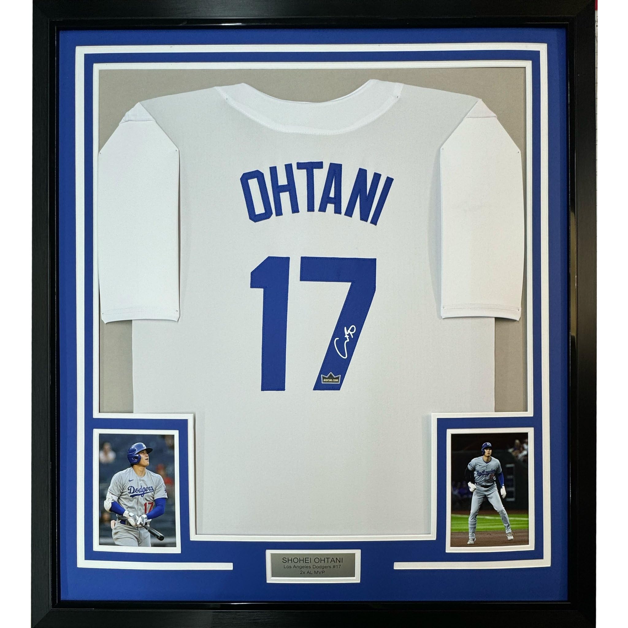 Framed Facsimile Autographed Shohei Ohtani 35x39 Los Angeles LA